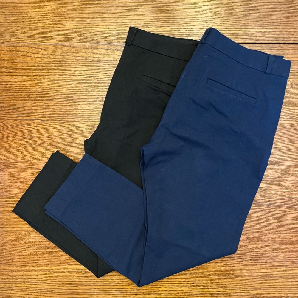 S/2 Black and Navy Sloan Fit Pants